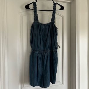 Express denim romper NWT